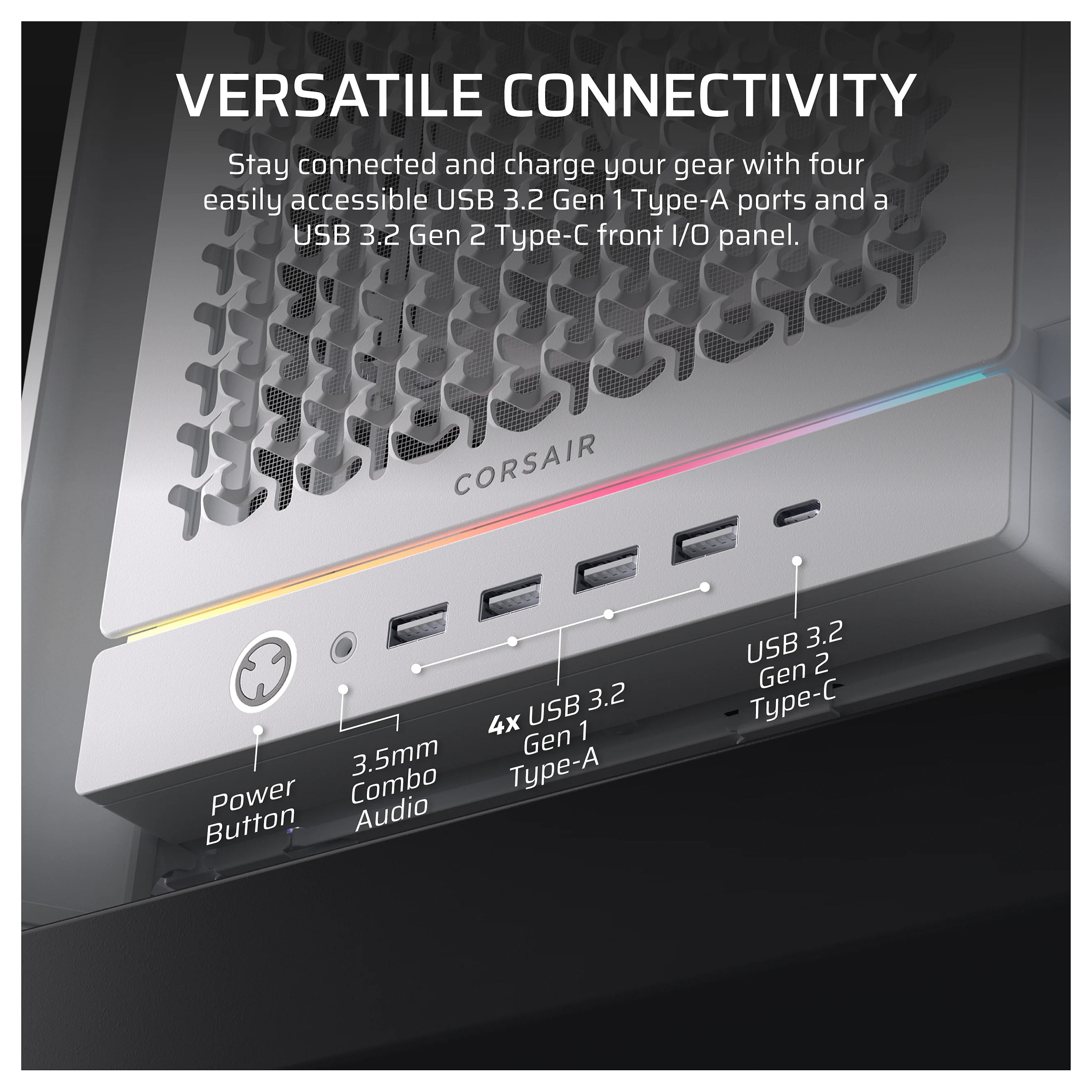 Kućište CORSAIR Frame 5000D Midi-Tower E-ATX Tempered Glass - bijelo-7