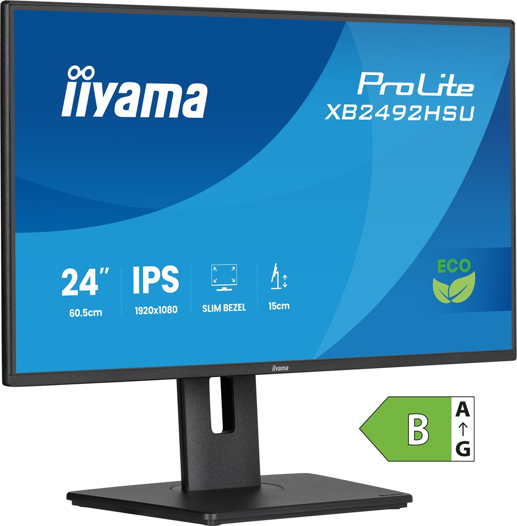 Iiyama 24" IPS 4-side slim bezel Green Choice EyeComfort/EyeSafe 2. - Flat Screen - 61 cm-18
