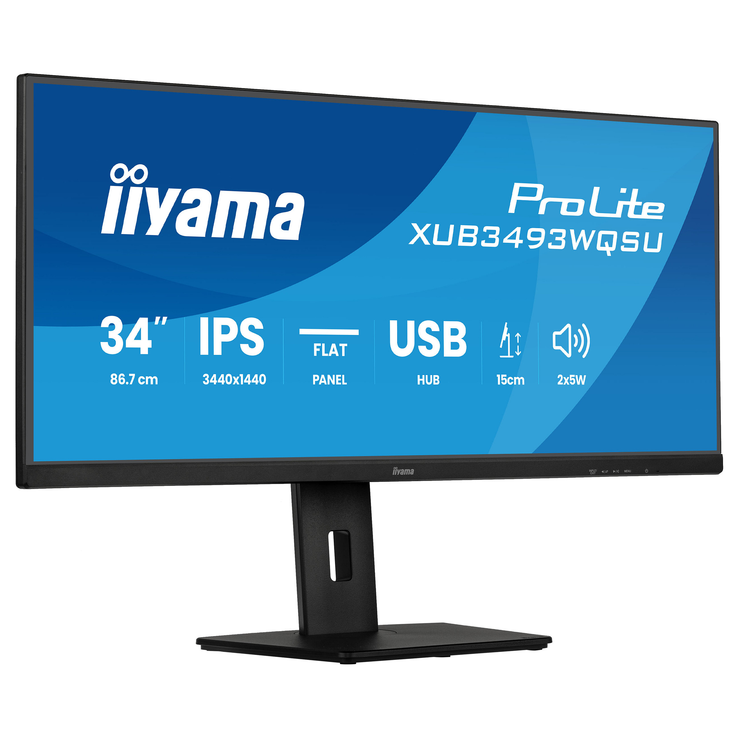 Iiyama ProLite XUB3493WQSU-B6 - LED-Monitor 34" IPS - Flat Screen - 86.4 cm-0