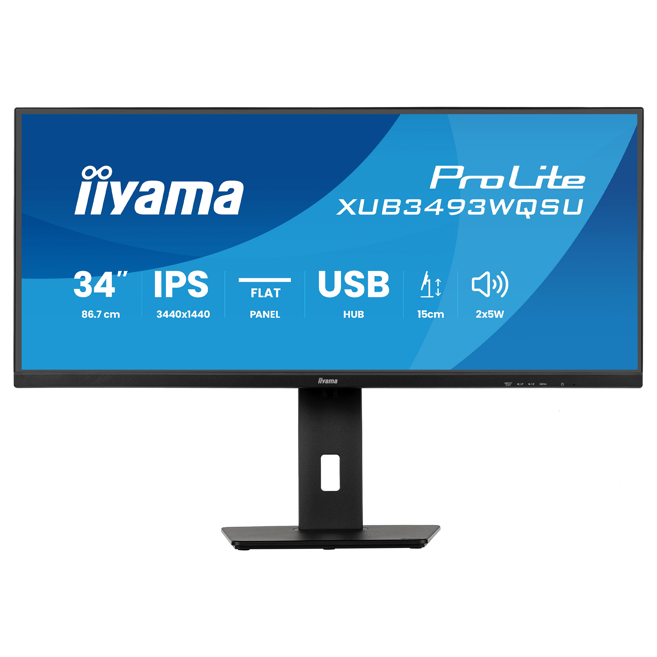 Iiyama ProLite XUB3493WQSU-B6 - LED-Monitor 34" IPS - Flat Screen - 86.4 cm-1
