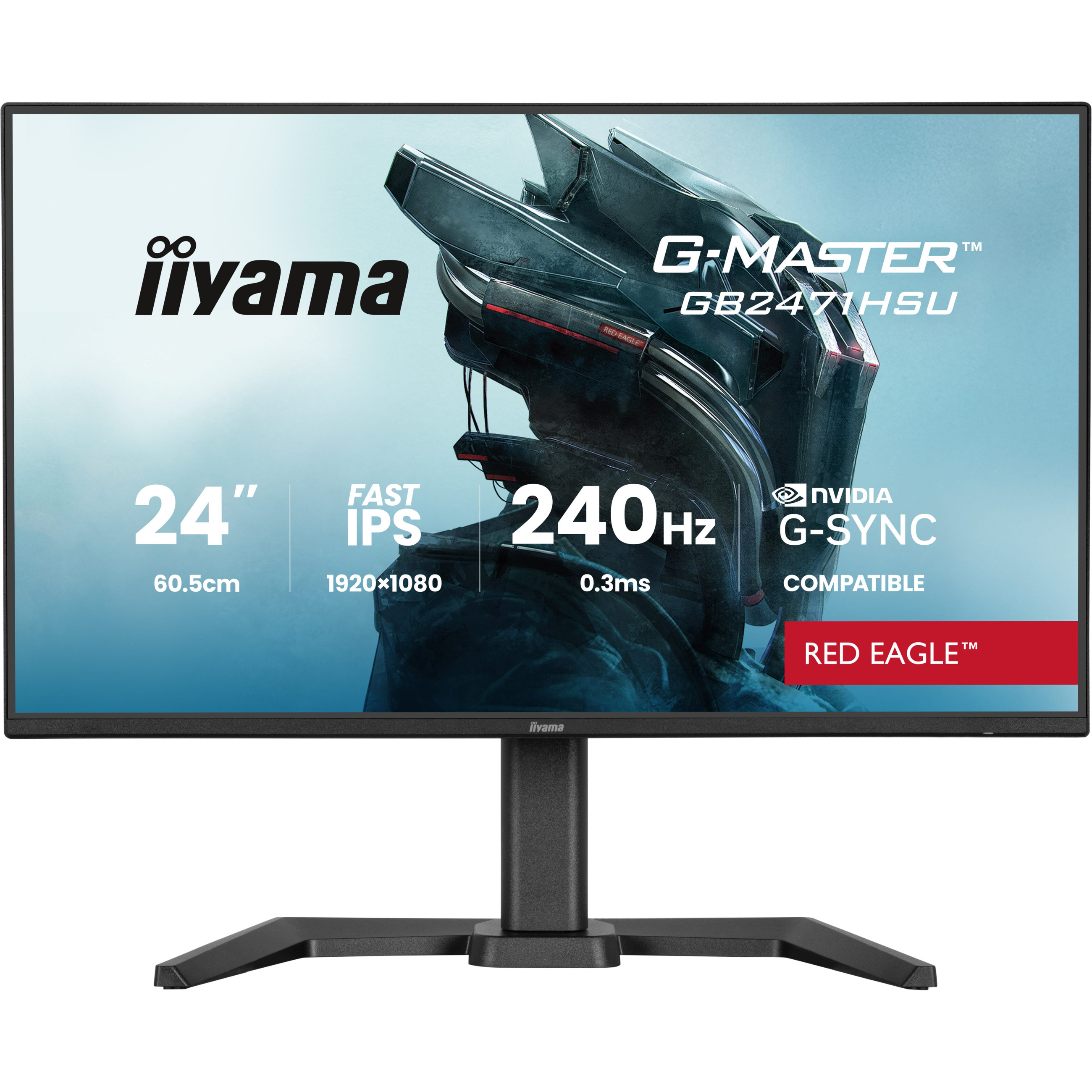 Iiyama G-Master GB2471HSU-B1 24" Fast-IP - Flat Screen - 24"-0