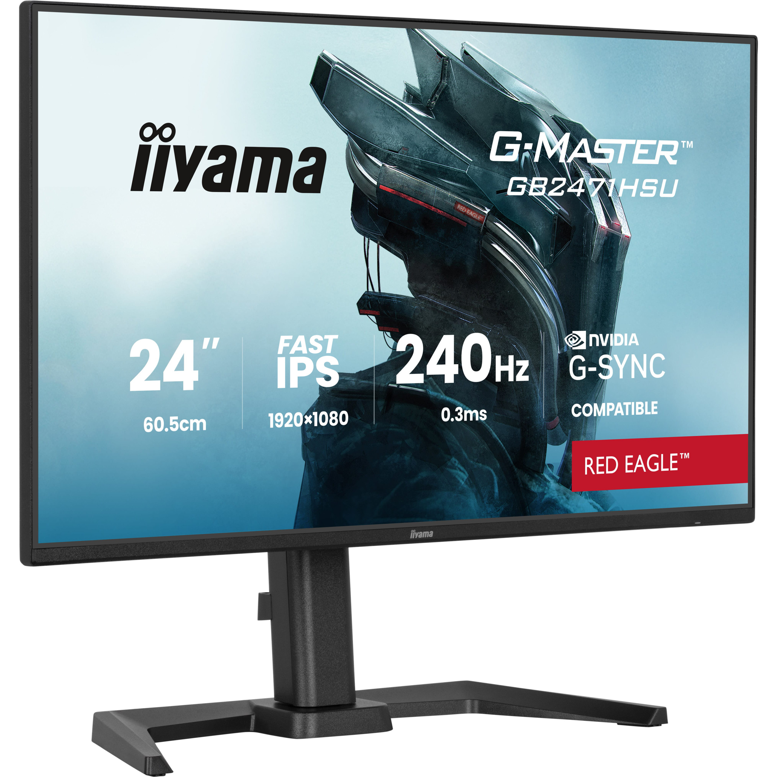 Iiyama G-Master GB2471HSU-B1 24" Fast-IP - Flat Screen - 24"-5
