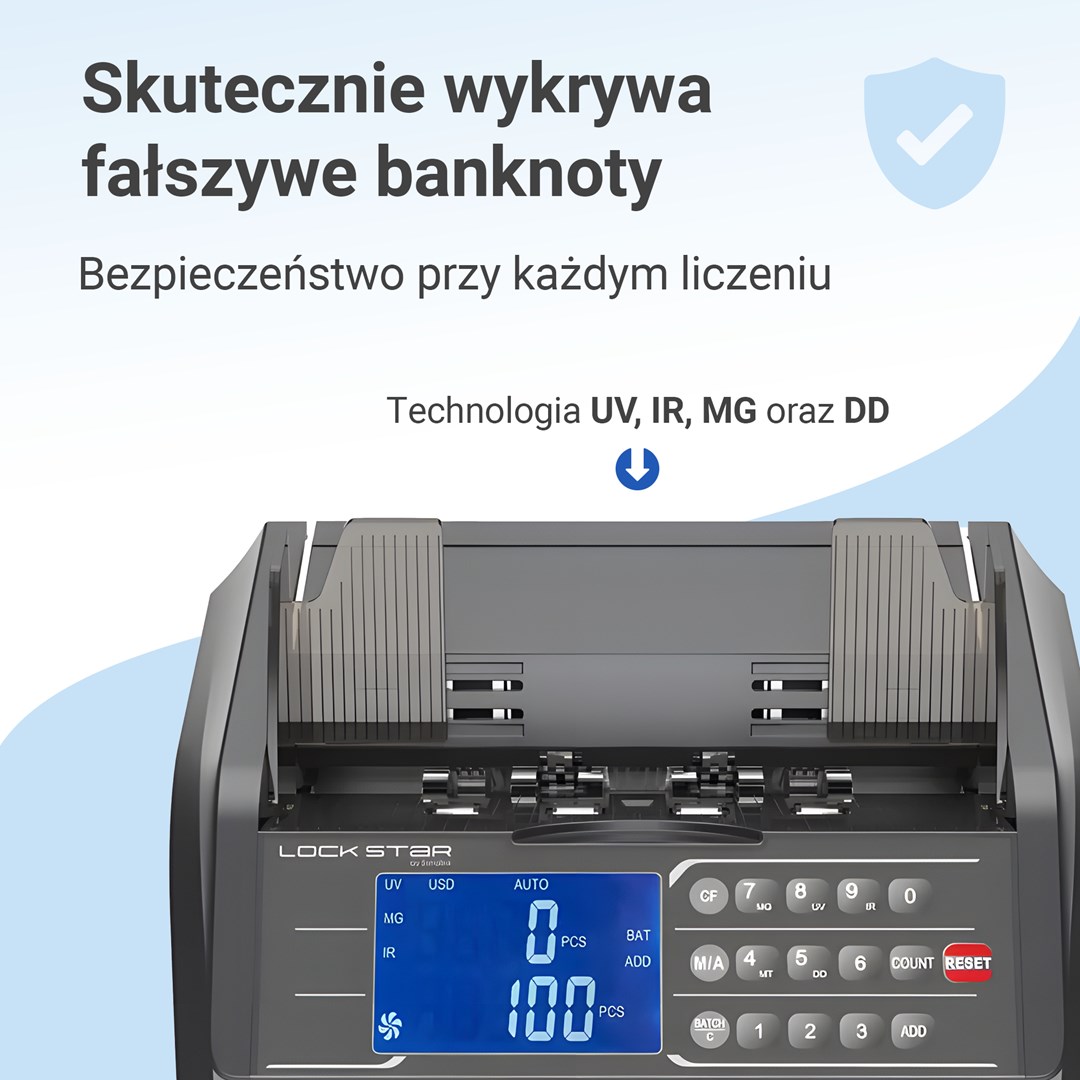Brojač novčanica EXTRALINK LockStar MG X-600 (UV/MG/IR detekcija)-3
