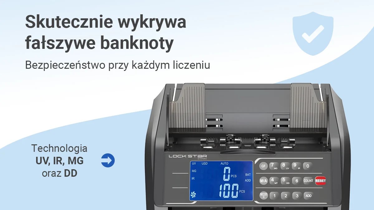 Brojač novčanica EXTRALINK LockStar MG X-600 (UV/MG/IR detekcija)-9