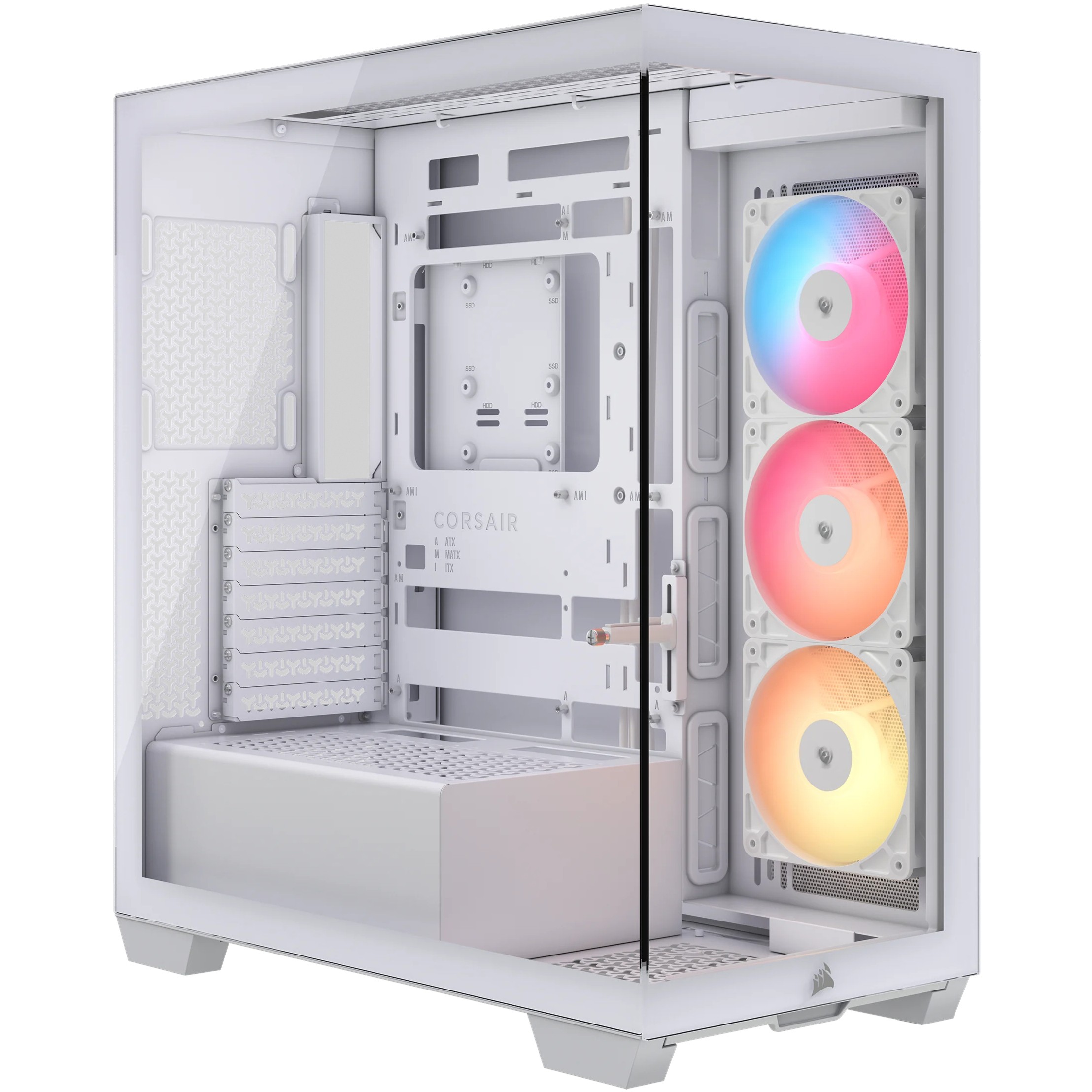 Kućište CORSAIR 3500X RS-R Midi-Tower E-ATX RGB Tempered Glass-0