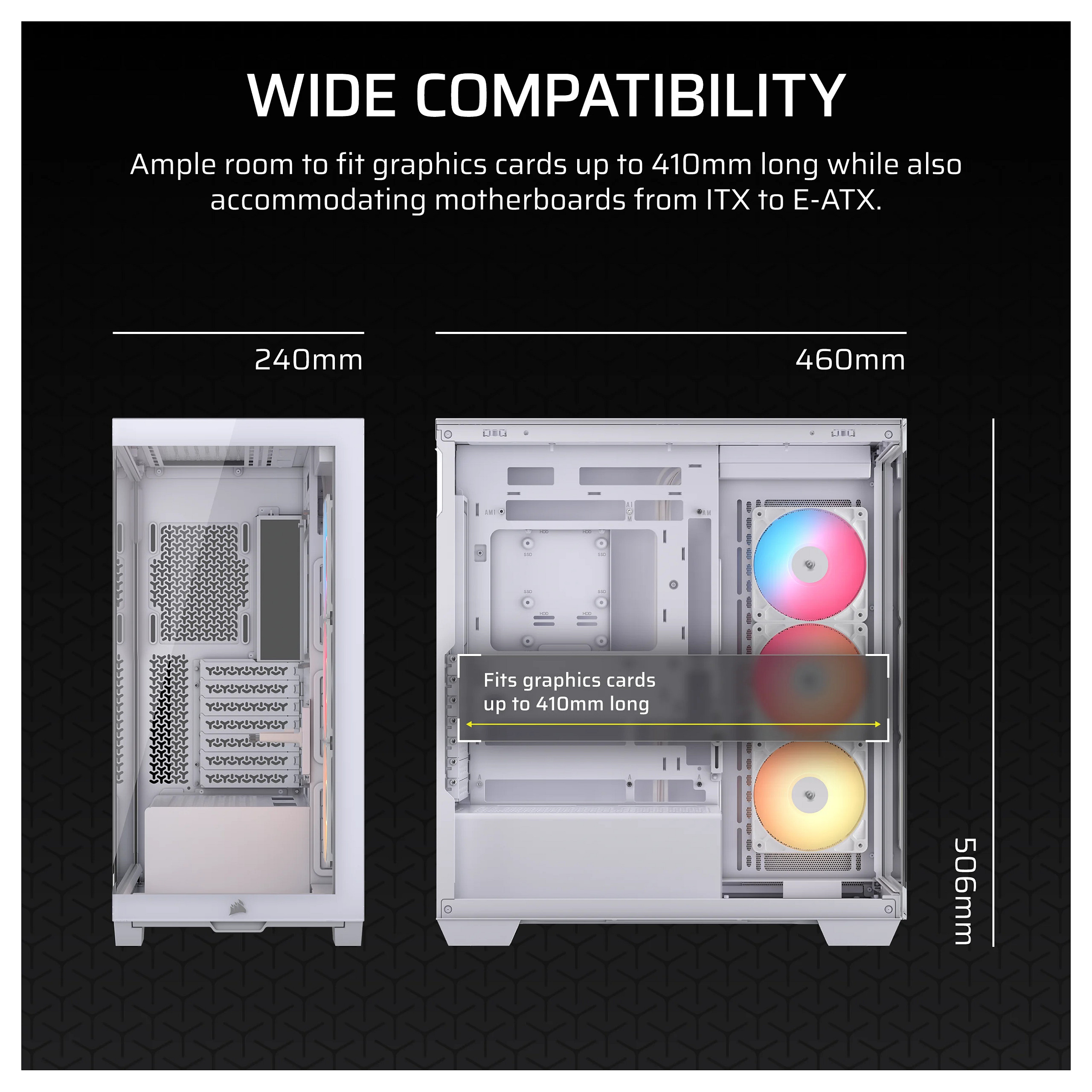 Kućište CORSAIR 3500X RS-R Midi-Tower E-ATX RGB Tempered Glass-7