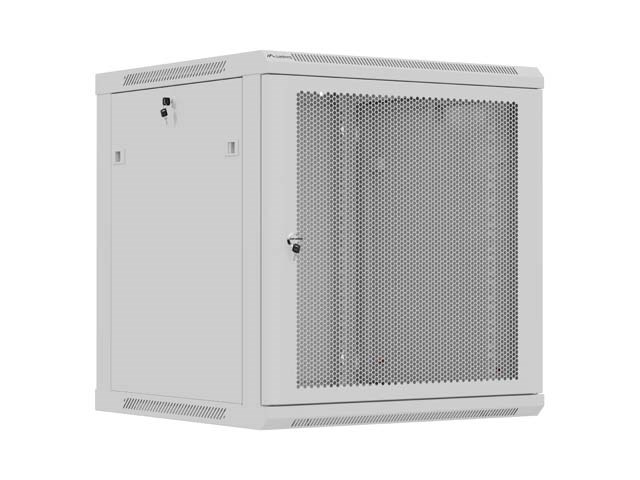 Ormarić za montažu LANBERG 19" 12U 600X600 siva (perforirana vrata, flat pack)
