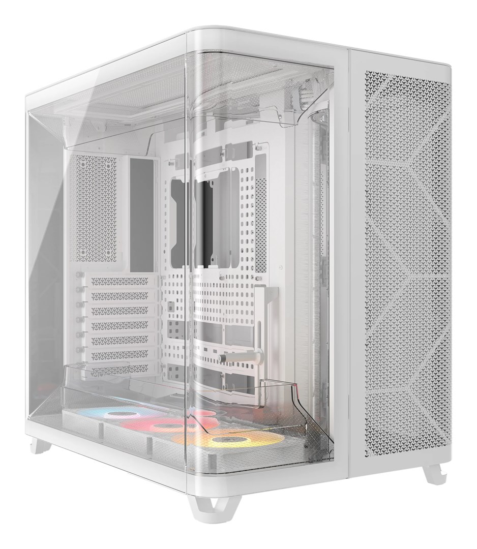 Kućište za računalo CORSAIR 5000D AIRFLOW (Midi Tower, kaljeno staklo, bijelo)-0