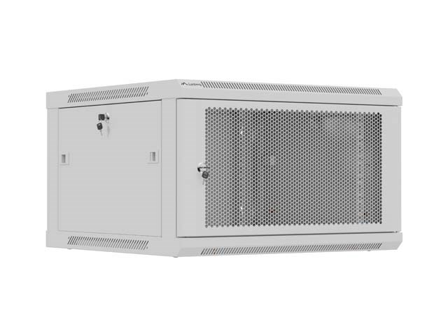 Ormarić za montažu LANBERG 19" 6U 600X600 siva (perforirana vrata, flat pack)