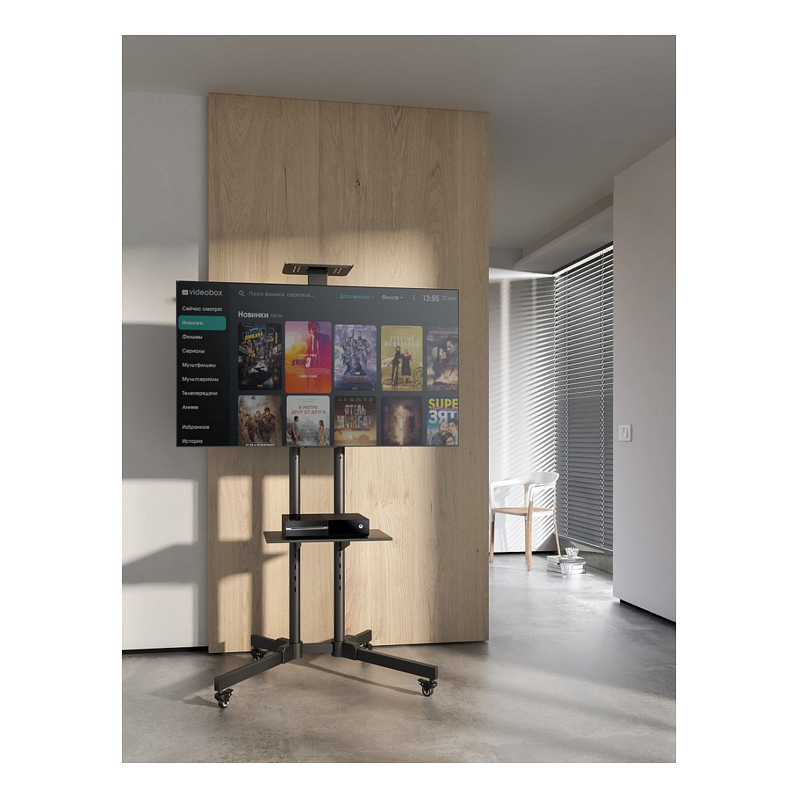 Stalak za TV EQUIP (37-70", nosivost 50 kg, 1 TFT, 2 police)-2