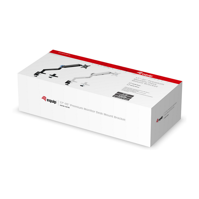 Stalak za monitor Equip (17"-35", 360°, do 10.5 kg, bijeli)-10