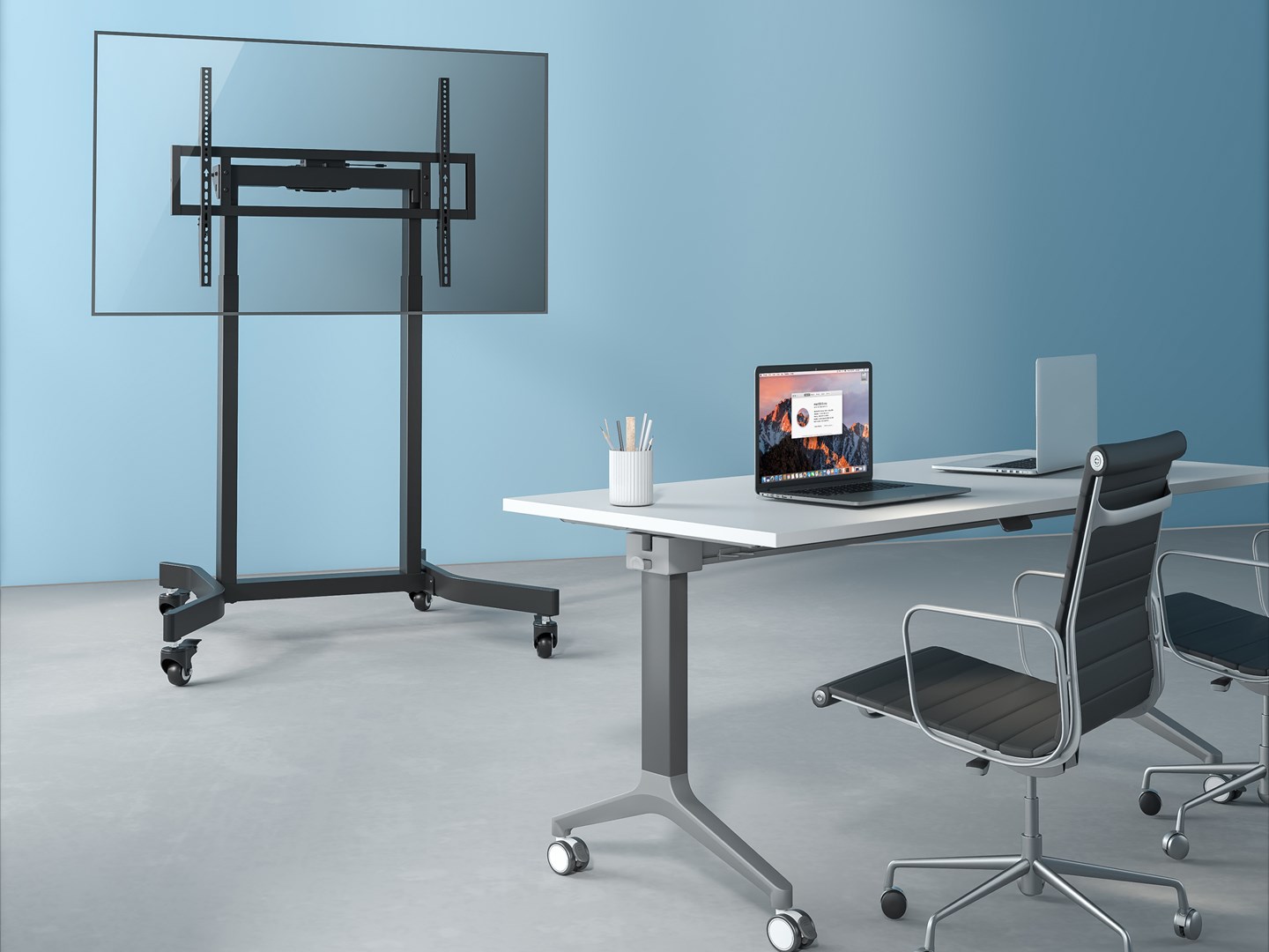 Stalak za TV EQUIP (55-100", 1TFT, nosivost 120 kg, crna boja, lite Retail)-0