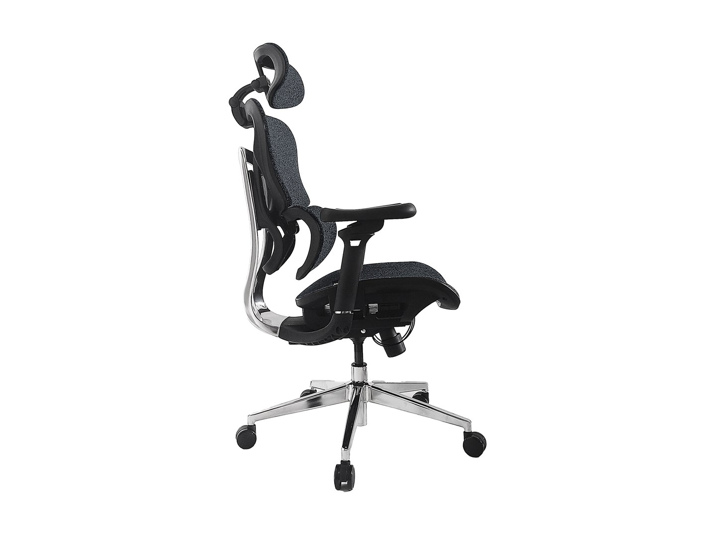 Stolica za ured EQUIP Ergonomic Office Chair + Head/Armrests blue/black lite Retail (ergonomska, s naslonima za glavu i ruke, plavo/crna)-4