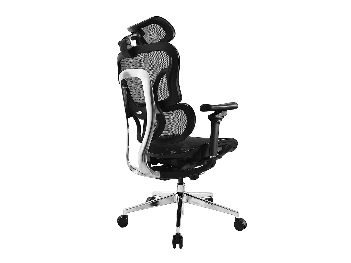 Stolica Equip Ergonomic Office Chair + Head/Armrests black lite Retail (ergonomska, s naslonima za glavu i ruke)-1