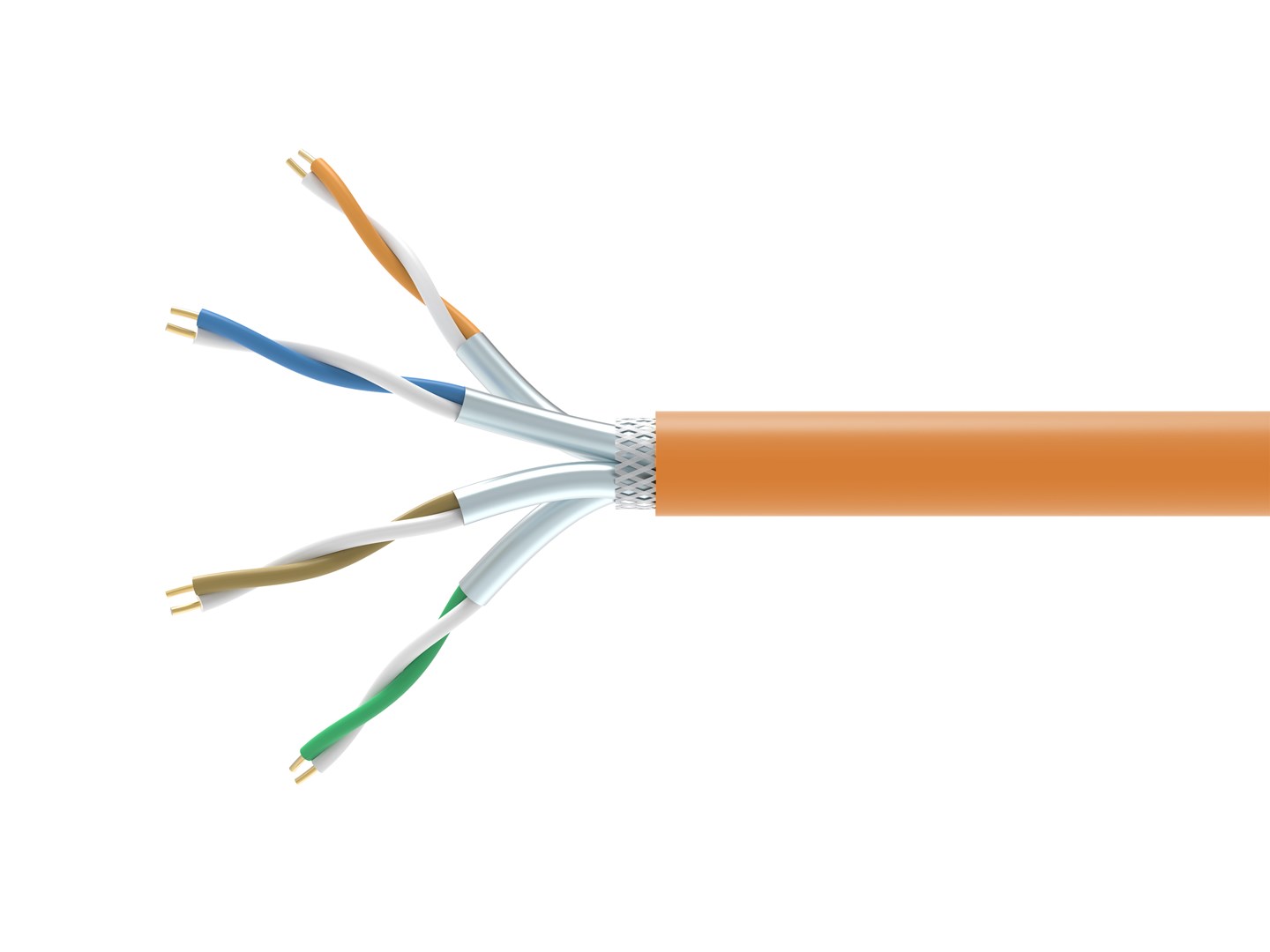 Instalacijski kabel Equip Cat7 Simplx S/FTP DCA (305 m, narančasta, LSZH)