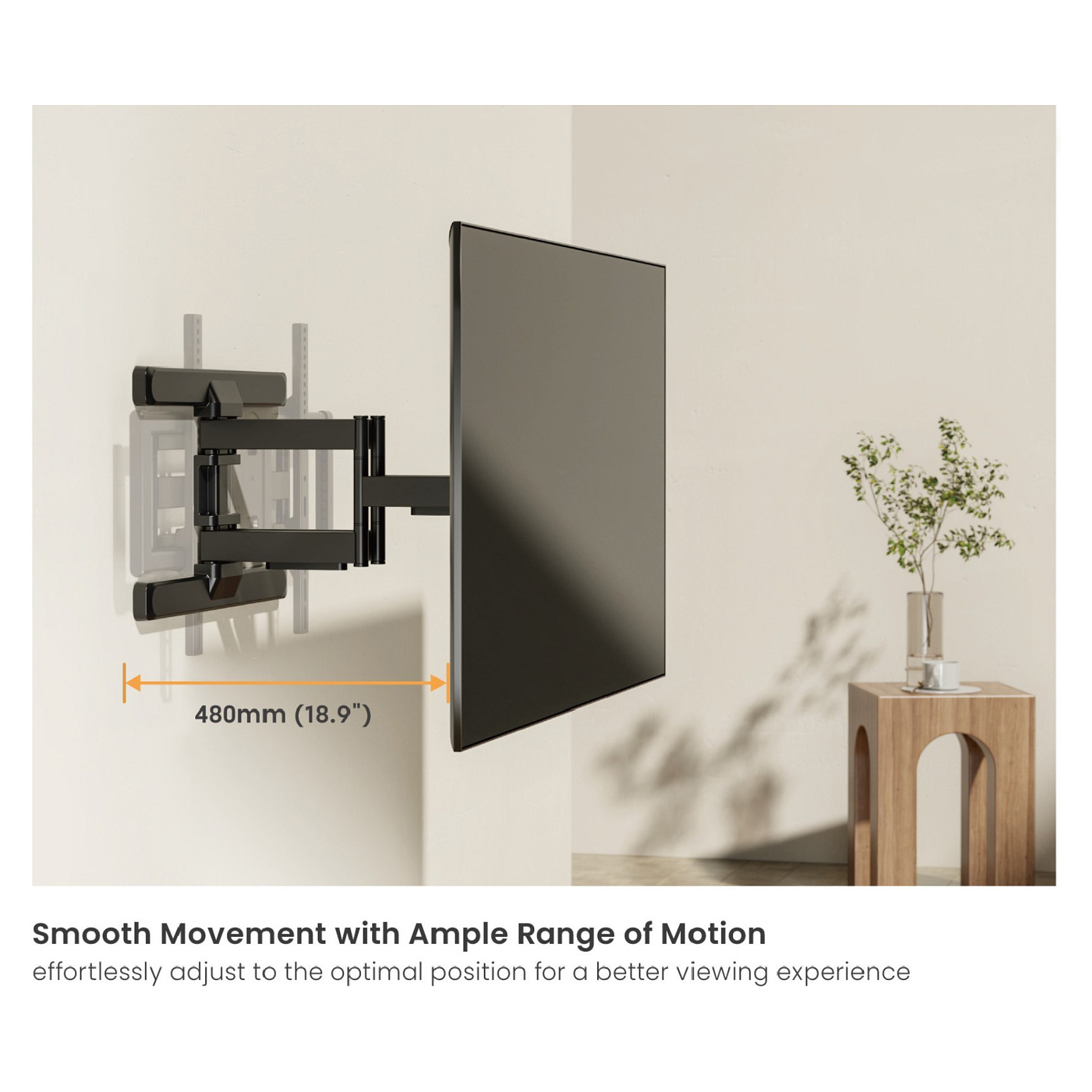 Zidni nosač Equip (43"-100", 1TFT, 60kg, 2Articulated, Tilt sw)-10