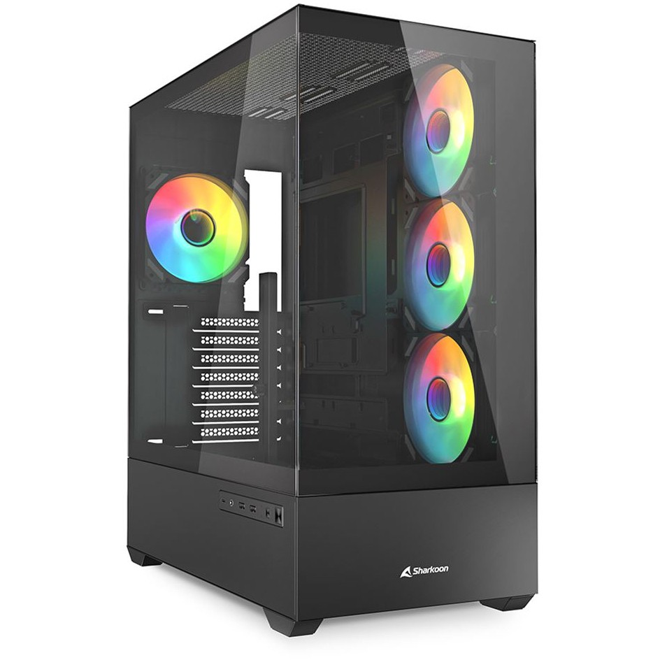 Kućište Sharkoon AK6 RGB ATX 1xGlass Crno-0