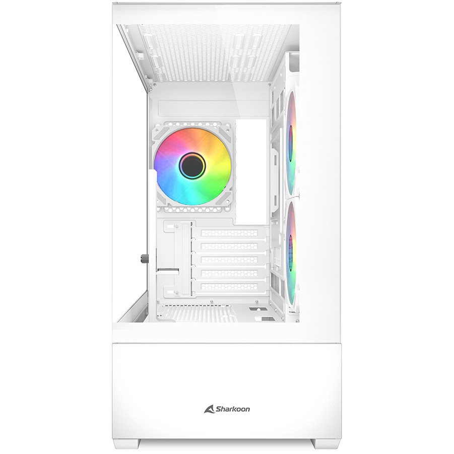 Kućište Sharkoon MK6 RGB Micro-ATX 1xGlass bijelo-1
