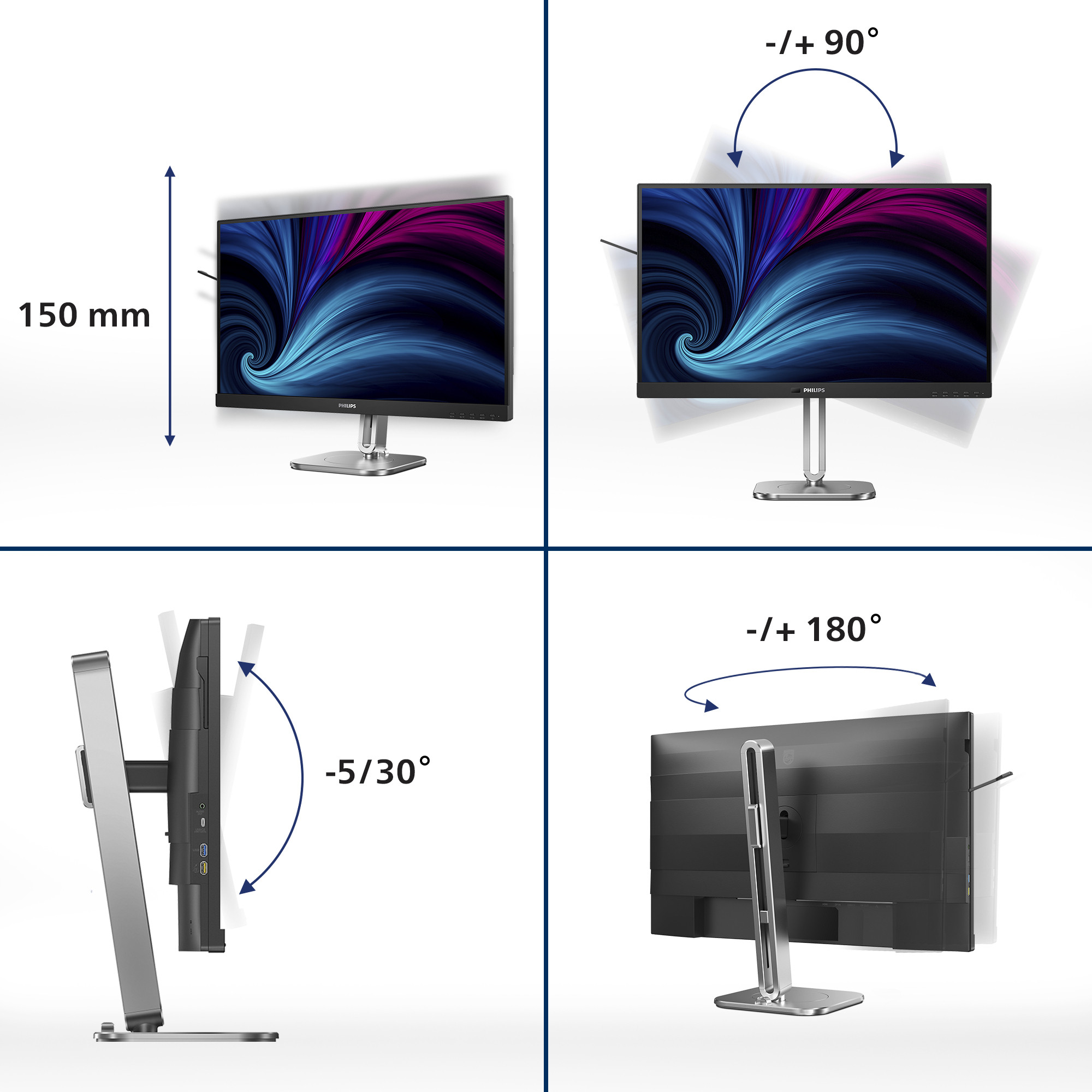 Monitor PHILIPS 27B2U4601/00 68.6 cm (27") - KORIŠTENI jamstvo 6 mjeseci-6