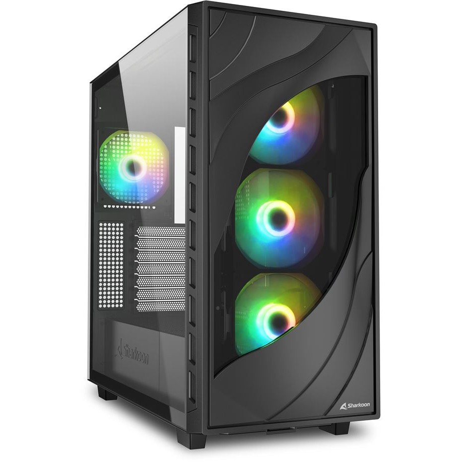 Kućište SHARKOON Rebel C80G RGB ATX Black
