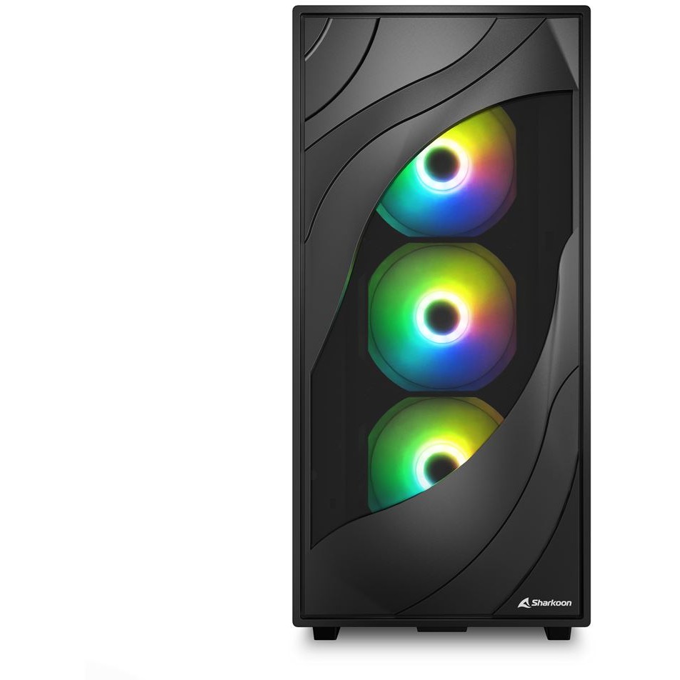 Kućište SHARKOON Rebel C80G RGB ATX Black-1