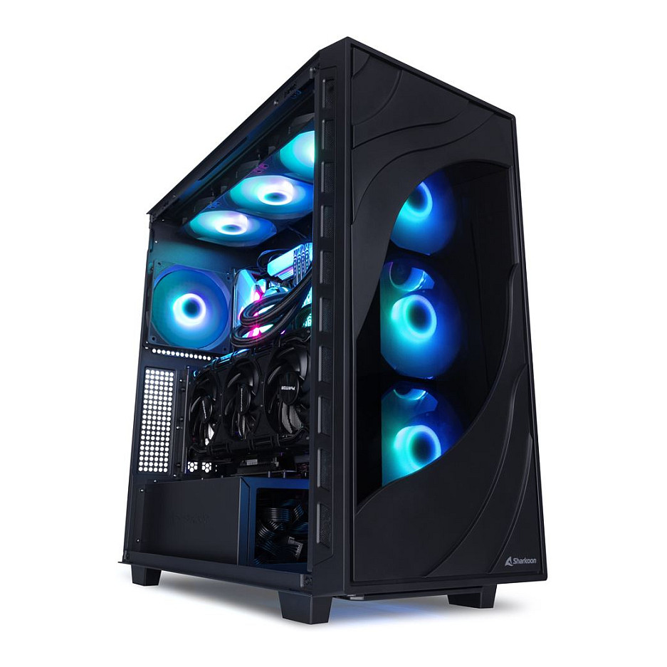 Kućište SHARKOON Rebel C80G RGB ATX Black-10