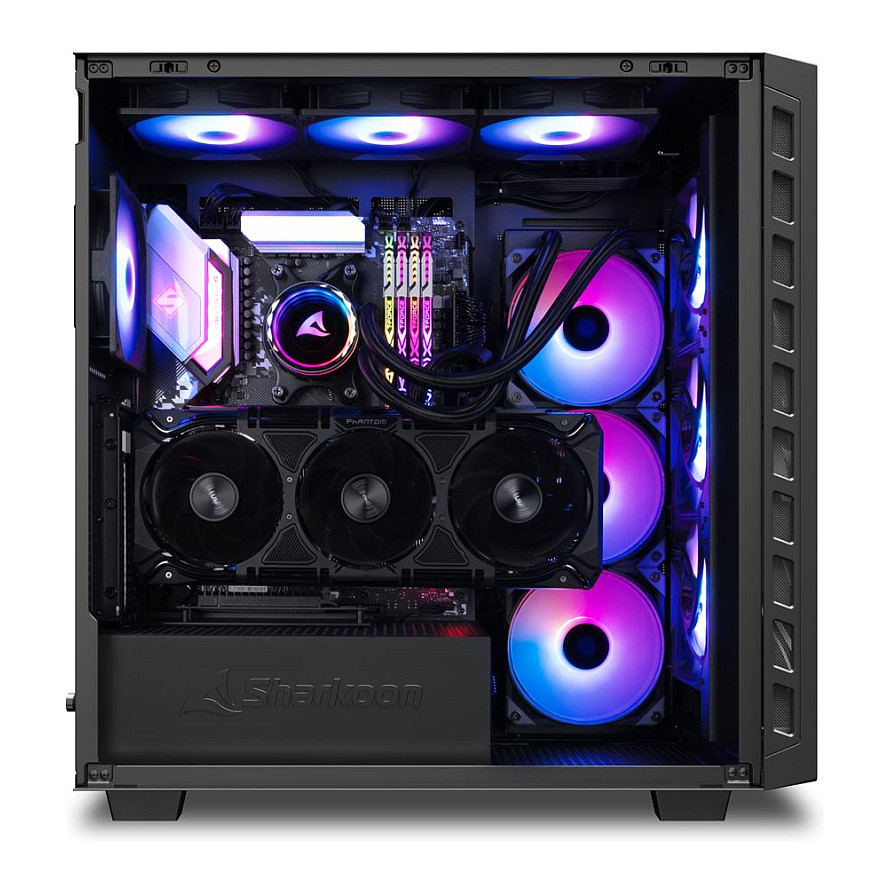 Kućište SHARKOON Rebel C80G RGB ATX Black-11
