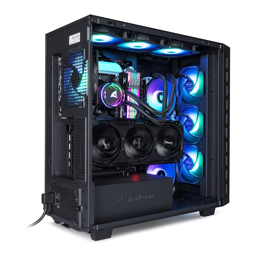 Kućište SHARKOON Rebel C80G RGB ATX Black-12