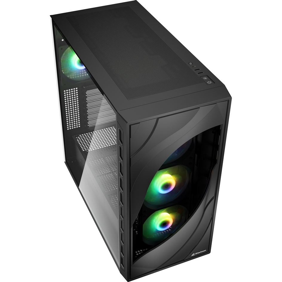 Kućište SHARKOON Rebel C80G RGB ATX Black-2