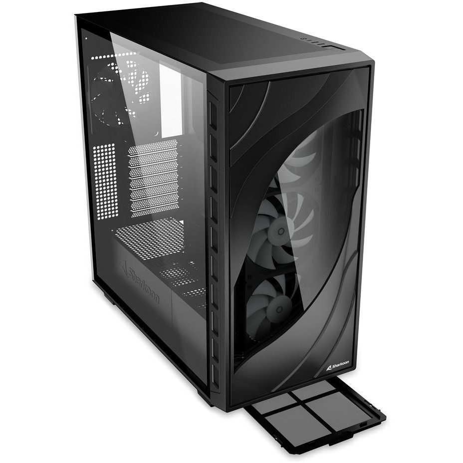 Kućište SHARKOON Rebel C80G RGB ATX Black-8