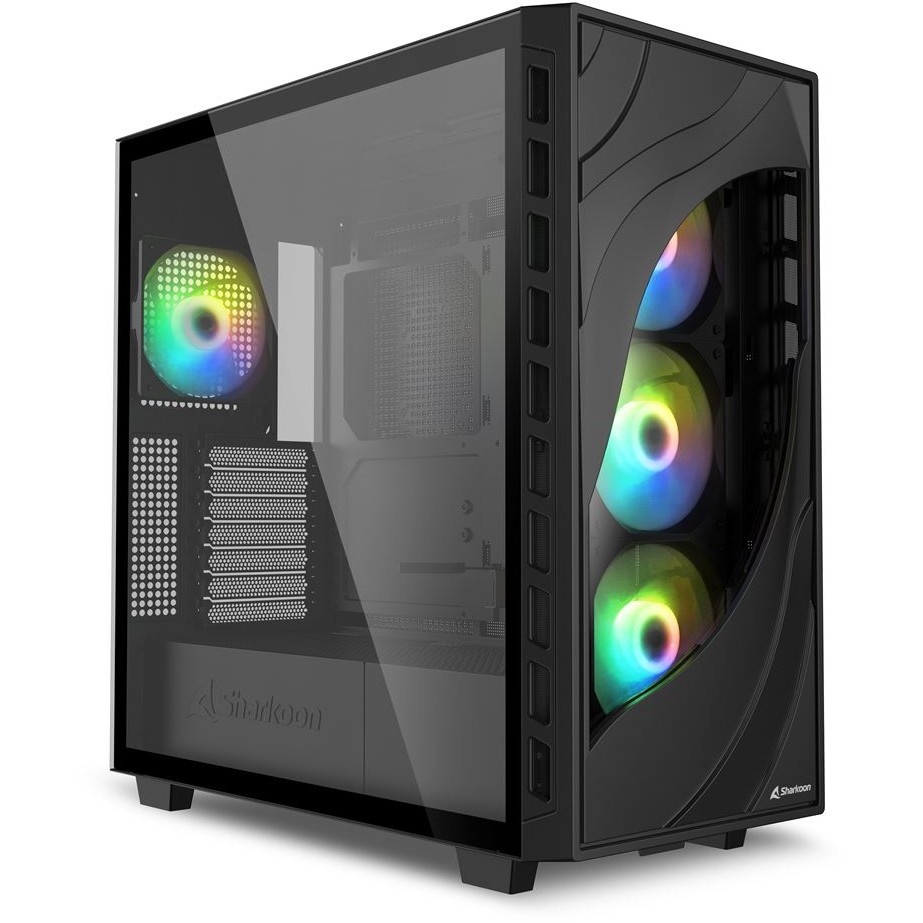 Kućište SHARKOON Rebel C80G RGB ATX Black-9