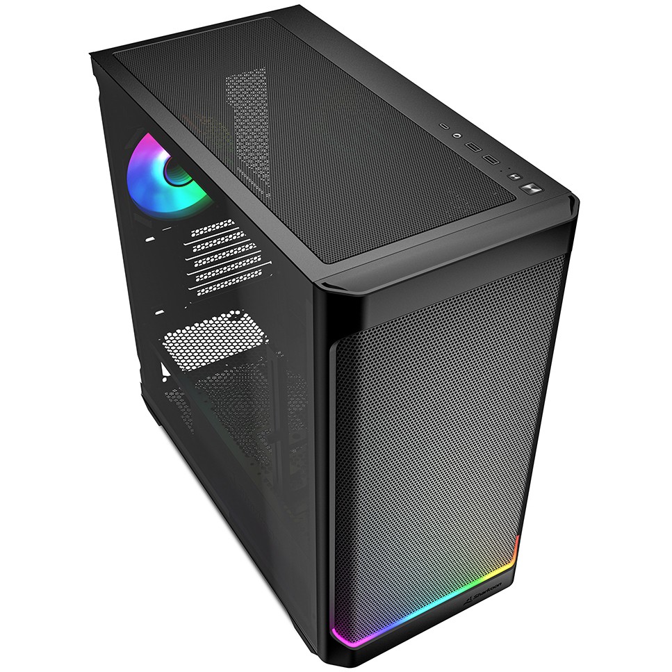Kućište SHARKOON MK4W RGB Micro-ATX 1xGlass Crno-2