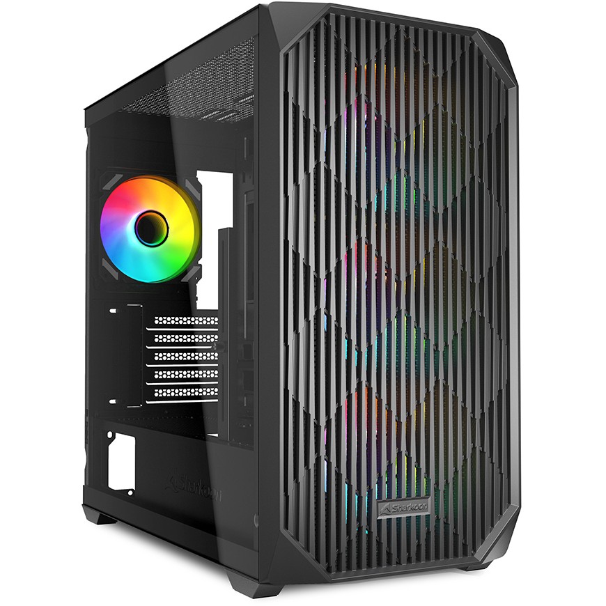 Kućište Sharkoon MK3 RGB Micro-ATX 1xGlass Crno-0