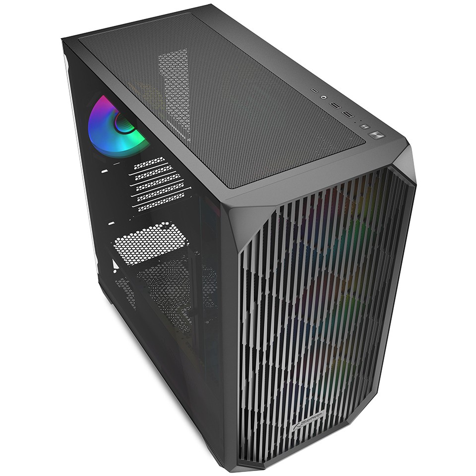 Kućište Sharkoon MK3 RGB Micro-ATX 1xGlass Crno-2