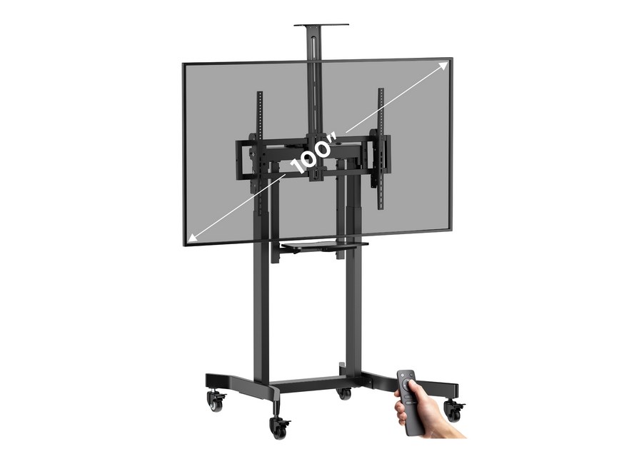 Stalak za TV EQUIP (55-100", 1TFT, 120kg, 1 polica, crna, lite Retail)-11