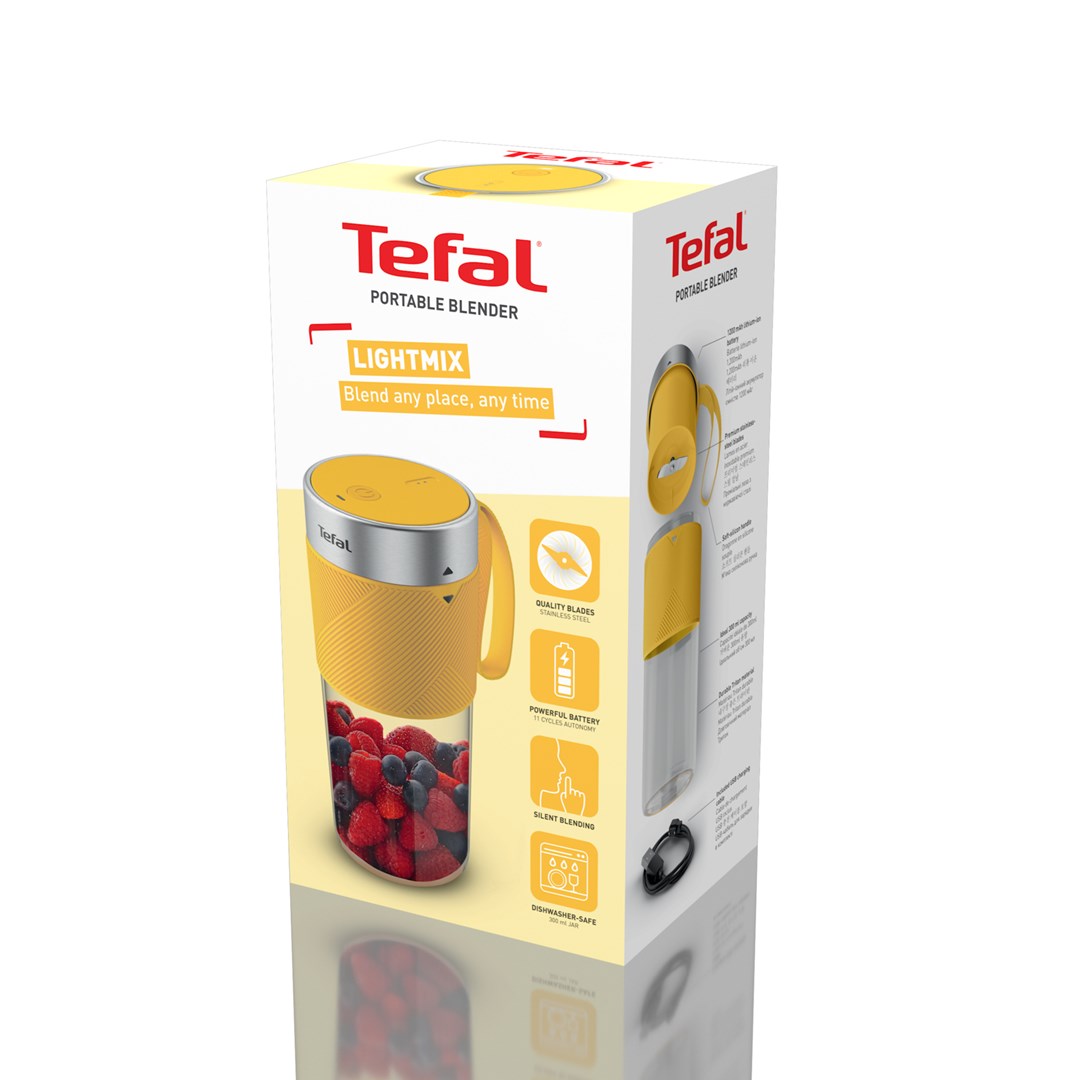 Prijenosni blender TEFAL Lightmix BL1C0230, 300W, 0.3L, žuti-6