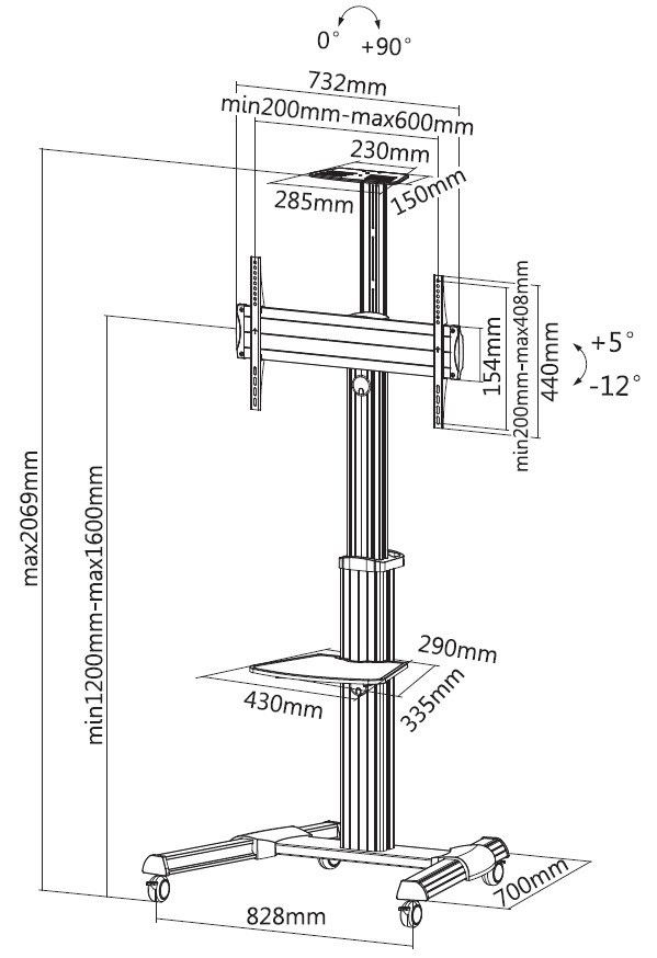 Mount Base EQUIP 37'-70'-4