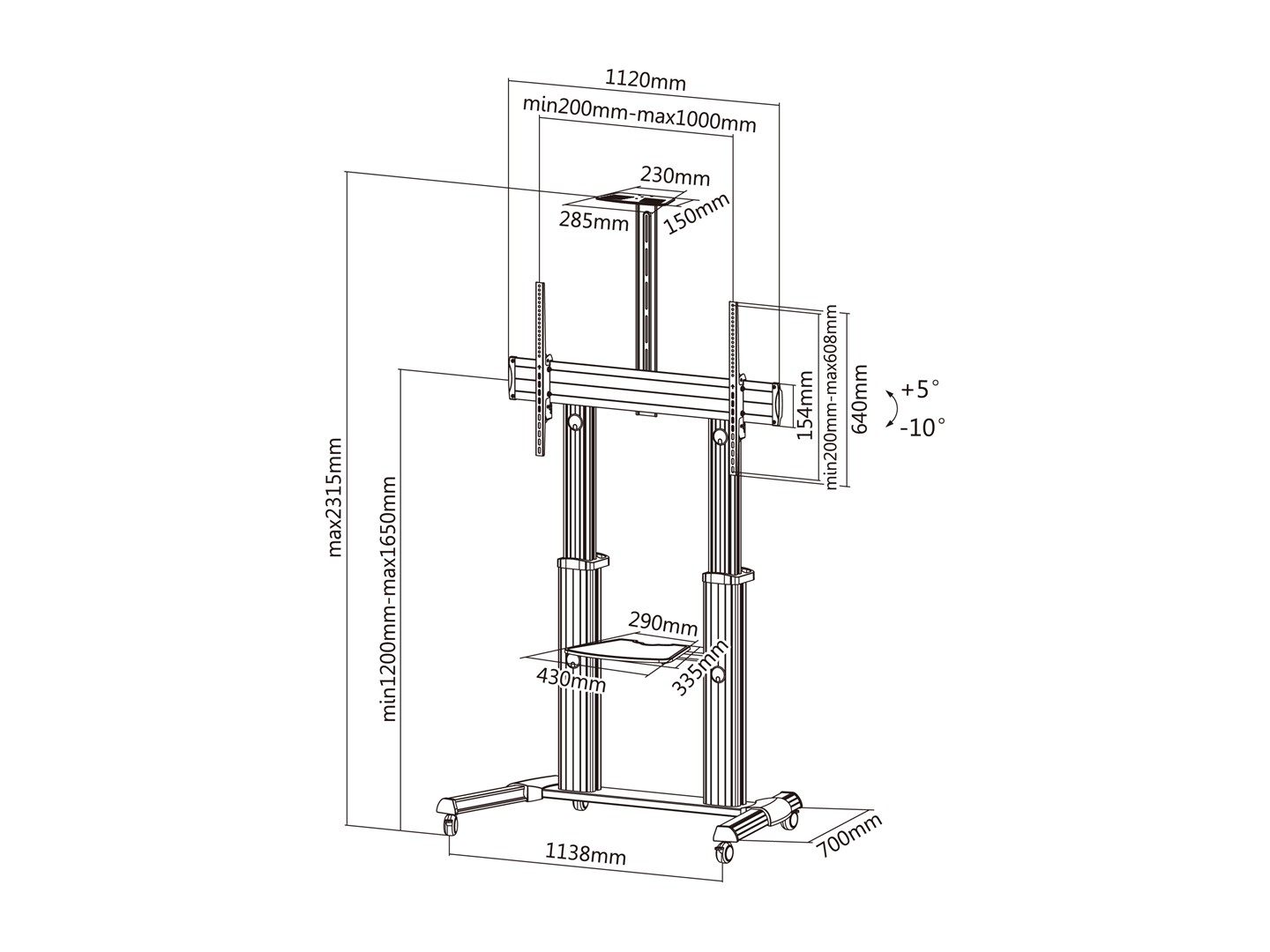 Equip Base Mount 650605 (60' - 100')-5