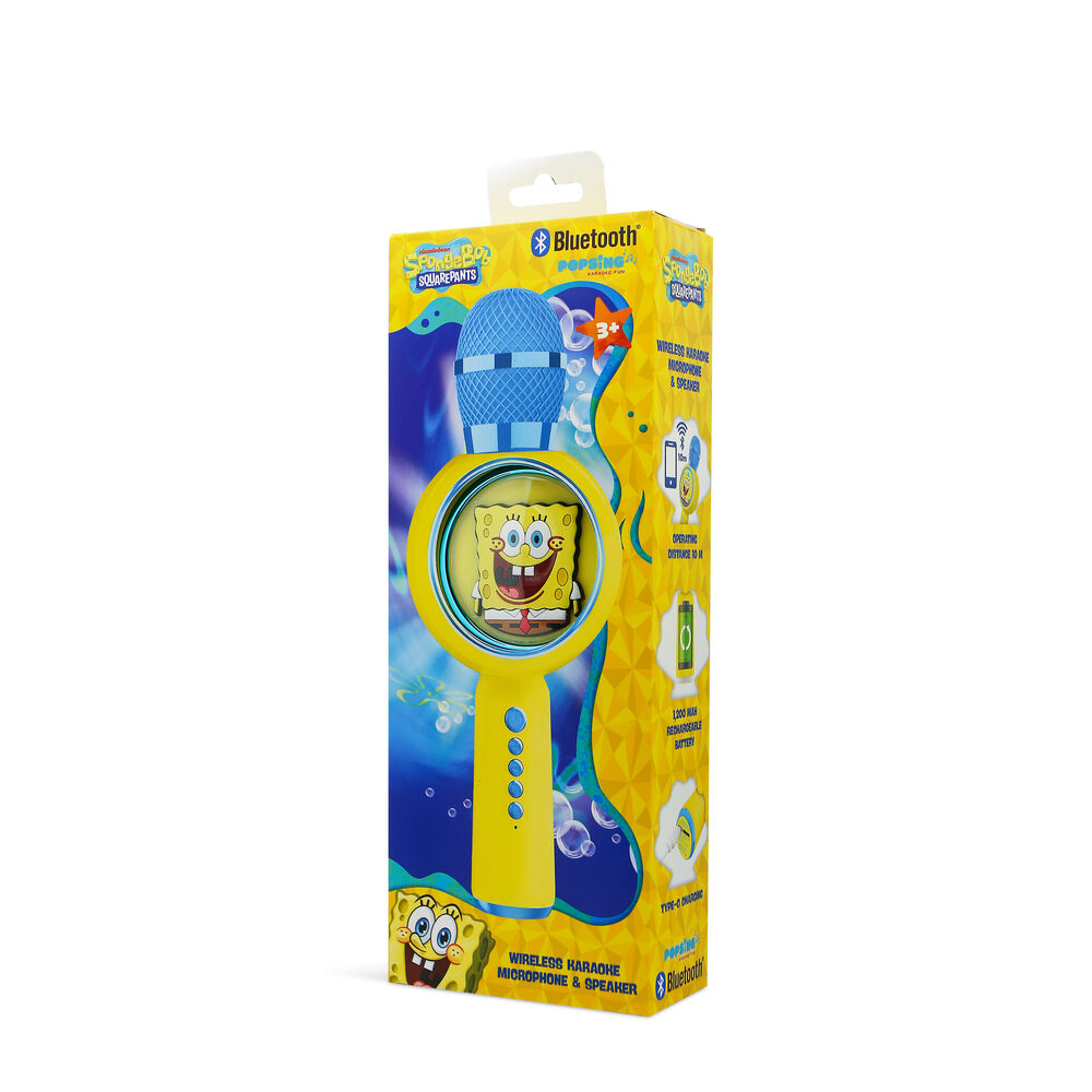 Karaoke mikrofon OTL Technologies Popsing LED Light Up Wireless, žuti-4