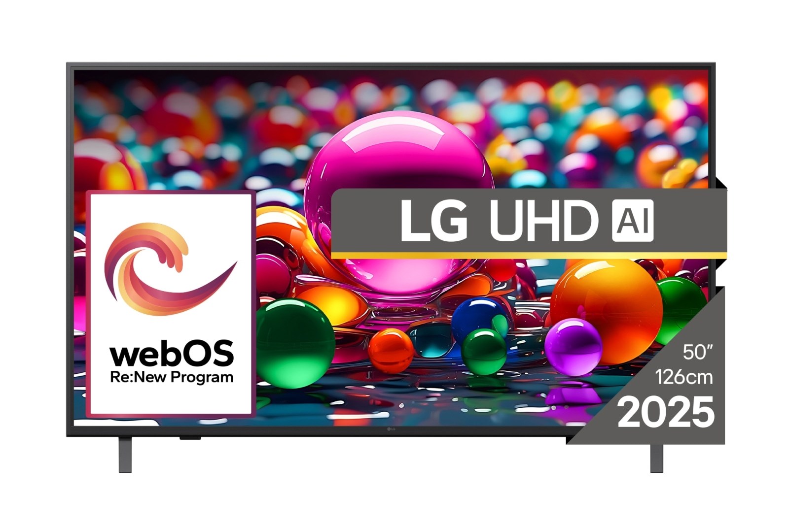 TV LG LED 50UA75003LA webOS 25 (127 cm, 4K UHD, HDR10 Pro, AI Sound Pro, Smart TV)