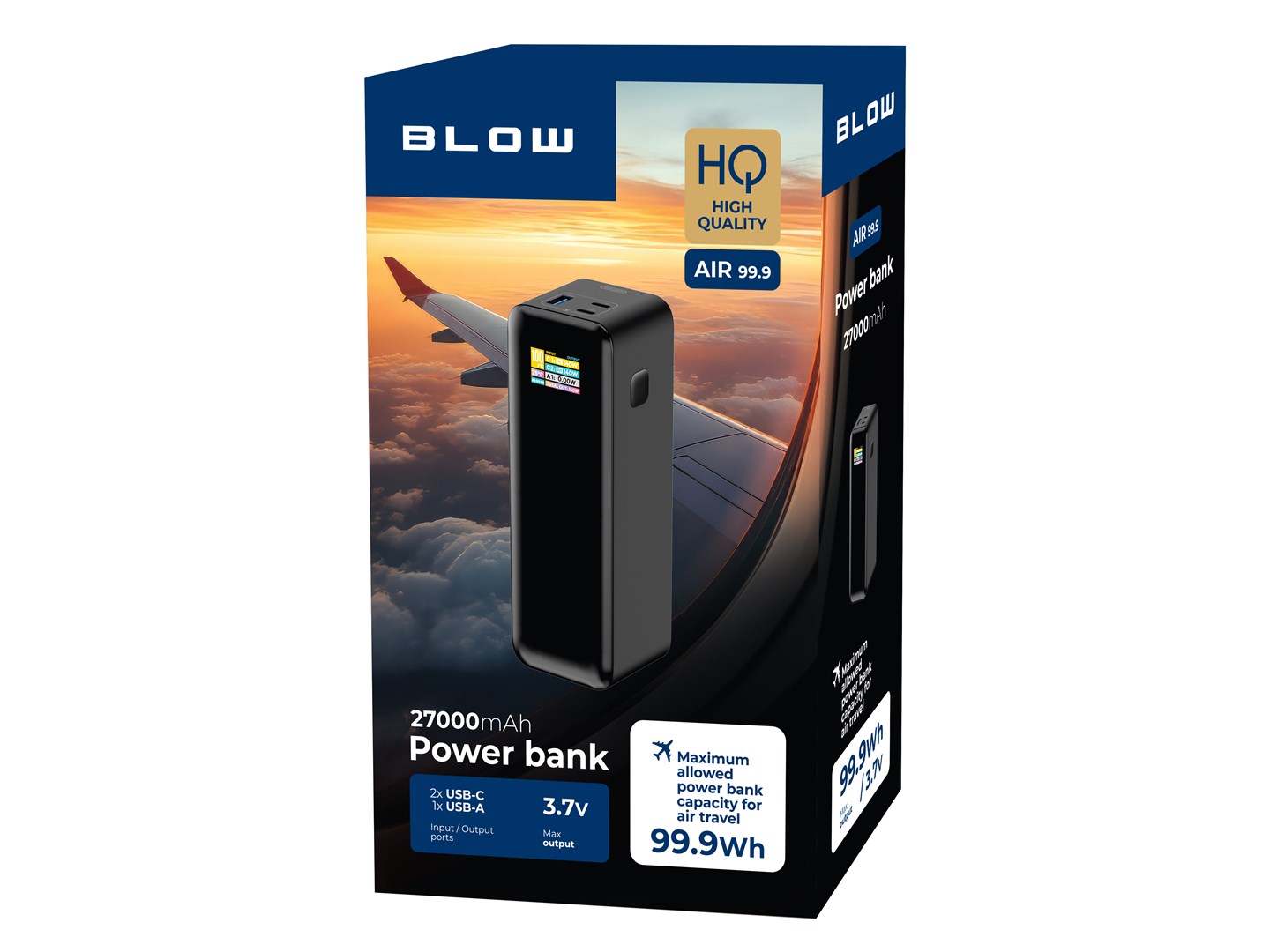 Power Bank BLOW AIR99.9 27000mAh PD 140W LCD-1