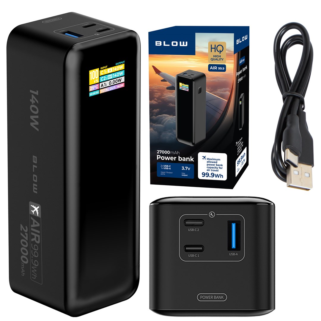 Power Bank BLOW AIR99.9 27000mAh PD 140W LCD-0