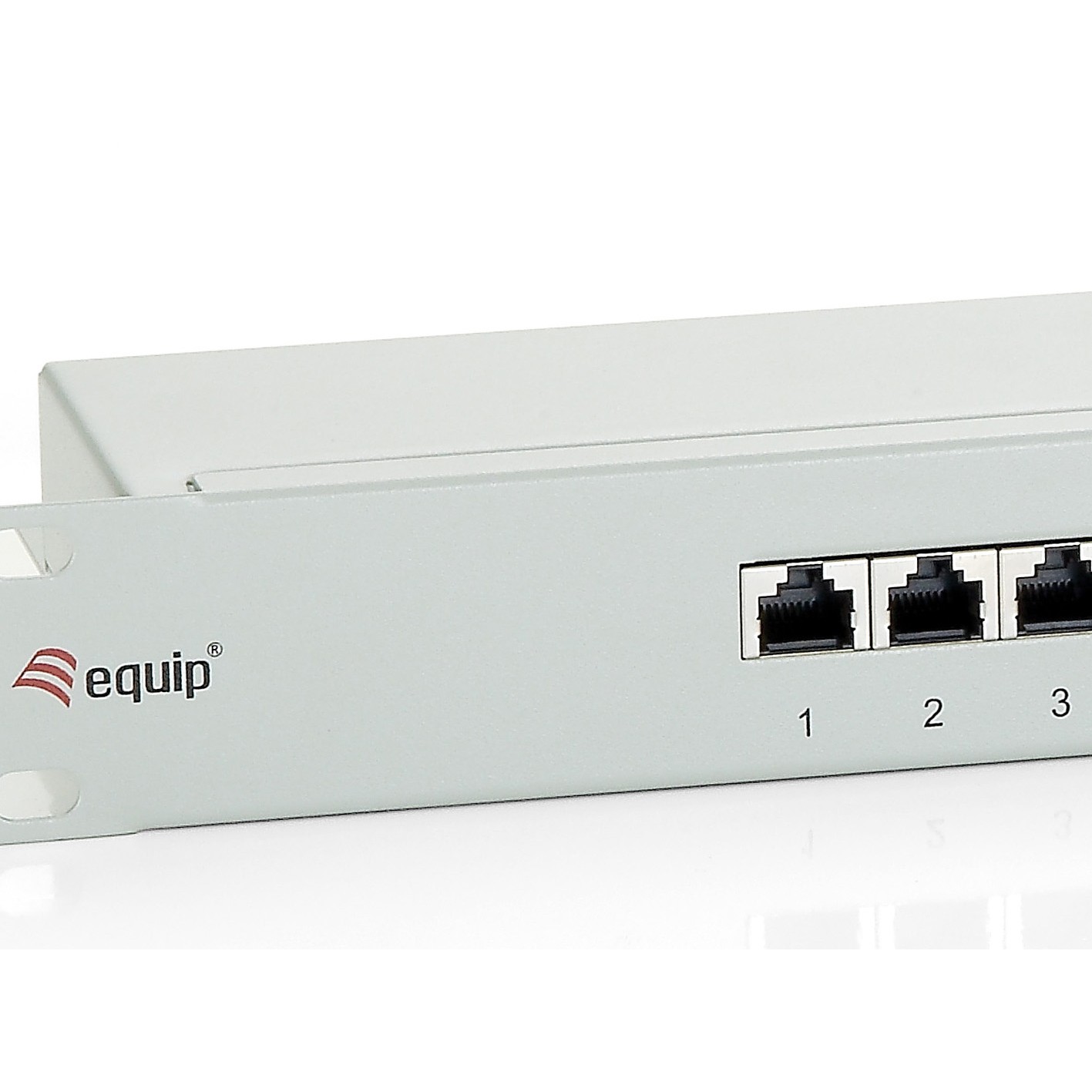 Patch Panel CAT6 24 Port lightgrey 19" (1U)-2