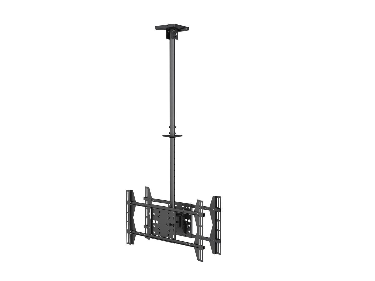 Zidni nosač za TV EQUIP 2-zglobni (39"-75", 40kg, nagibni, crni)-0
