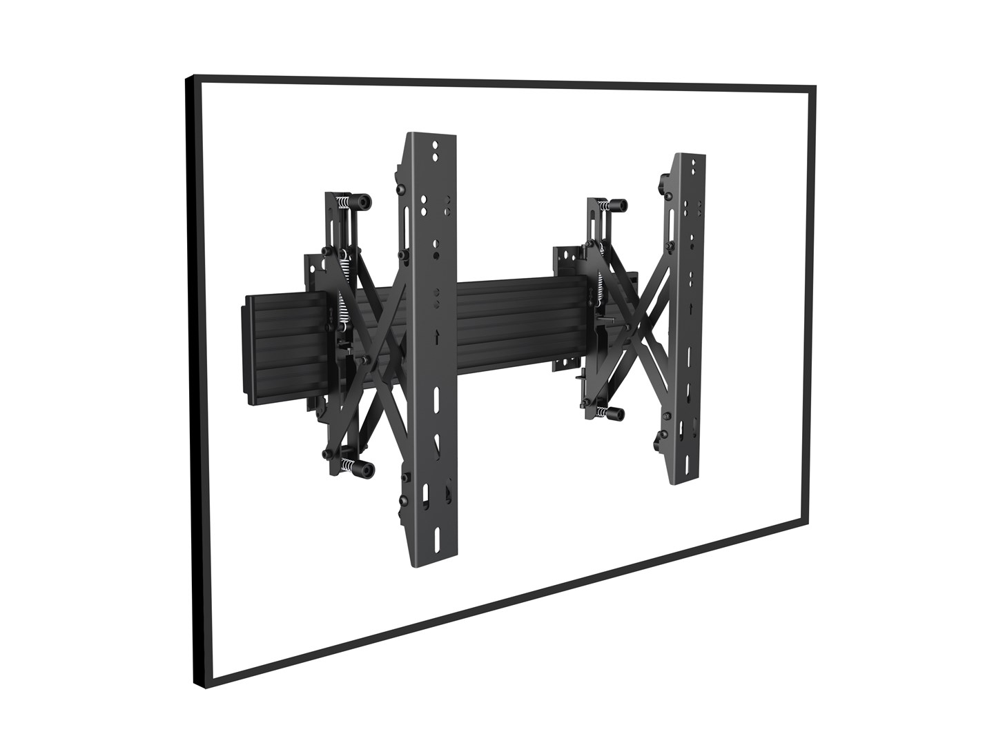 Zidni nosač za TV EQUIP 1TFT 1Pivot (32"-65", 30kg, crni)-1