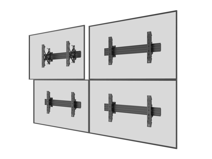 Zidni nosač za TV EQUIP 1TFT 1Pivot (32"-65", 30kg, crni)-6