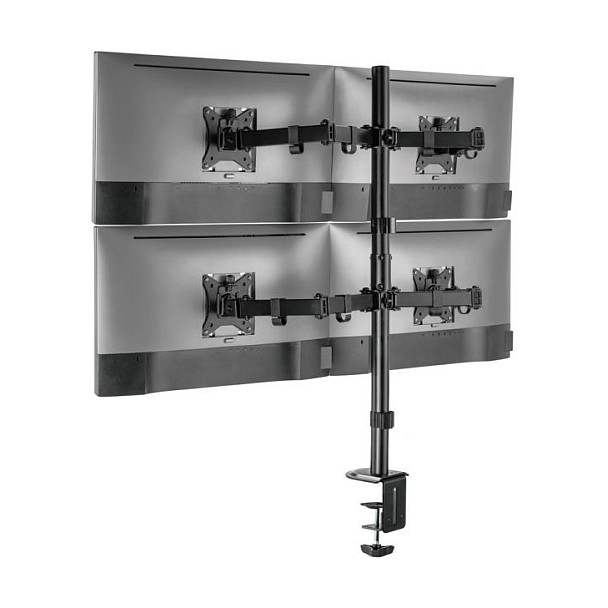 Stalak za stol Equip za 4 TFT monitora (17"-32", 360° podesiv)-2
