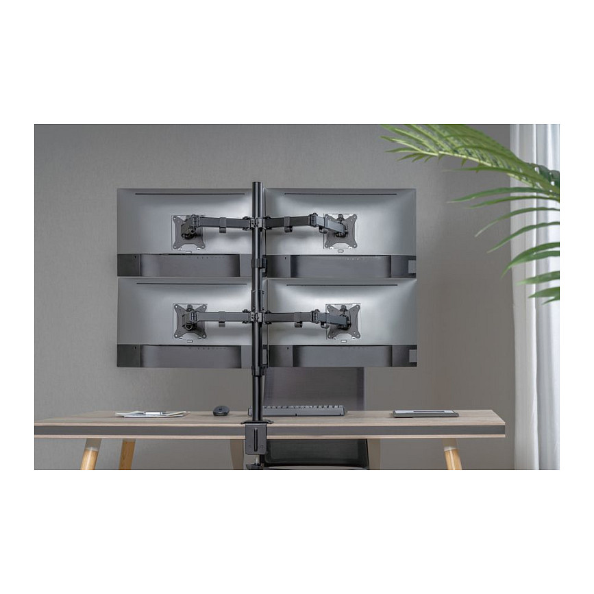 Stalak za stol Equip za 4 TFT monitora (17"-32", 360° podesiv)-5