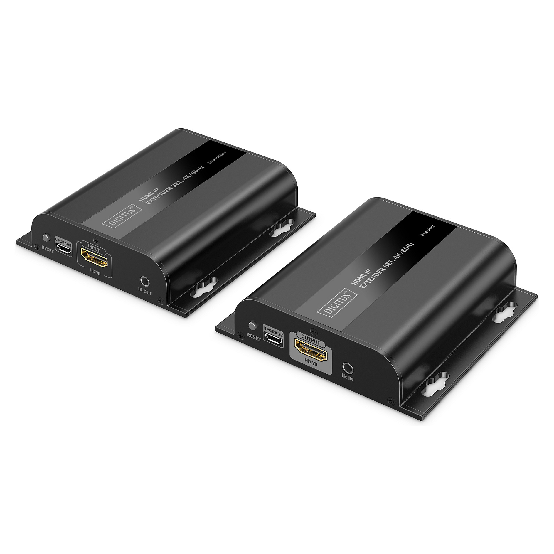 Extender Digitus za uvijenu paricu HDMI 4K/60Hz preko IP 1G ili do 120m/200m, max. 253 prijemnika, IR kontrola - set-0