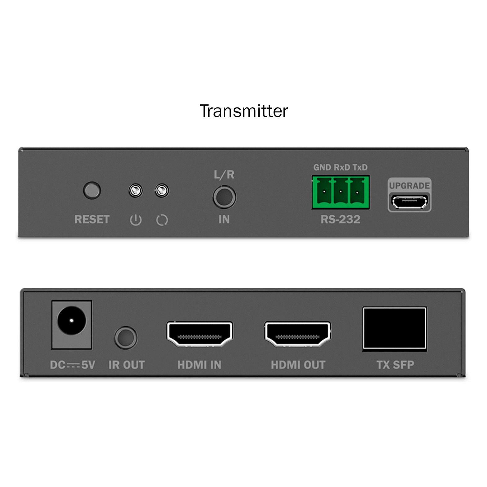 HDMI Extender Digitus 4K/60Hz Fiber Optic via IP 1G or up to 40km/300m, HDMI Loop-Out, IR Control Set-2